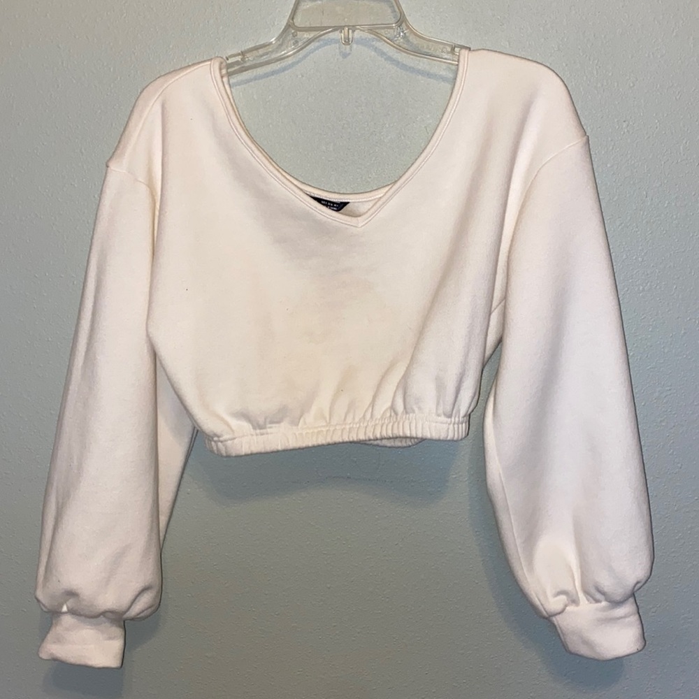 Shein cropped white sweater. Size small